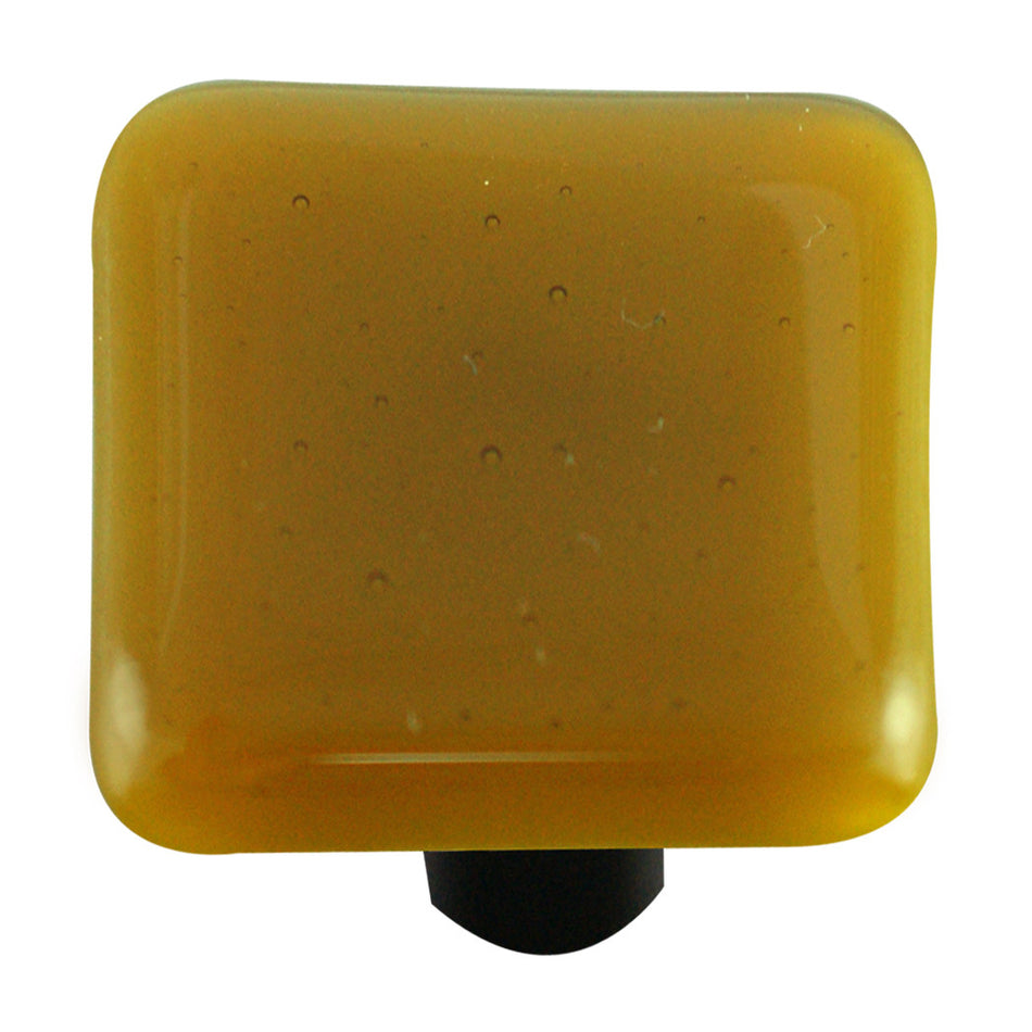 Aquila HK1014-KB: 1-1/2" Solid Square Cabinet Knob w/Black Post - Chartreuse