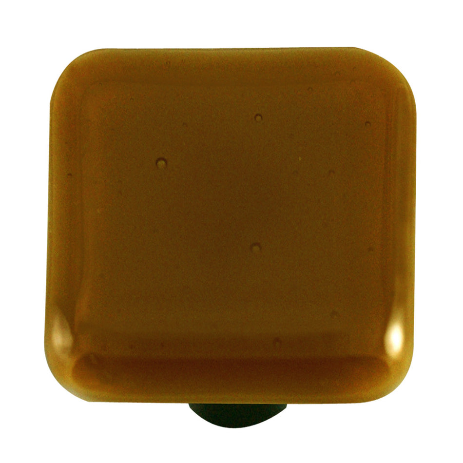 Aquila HK1015-KA: 1-1/2" Solid Square Cabinet Knob w/Aluminum Post - Light Bronze
