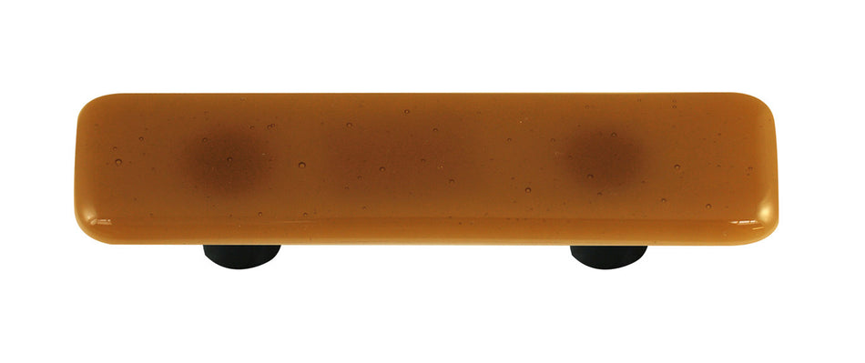 Aquila HK1015-PB: 3" cc Solid Rectangle Cabinet Pull w/Black Post - Light Bronze