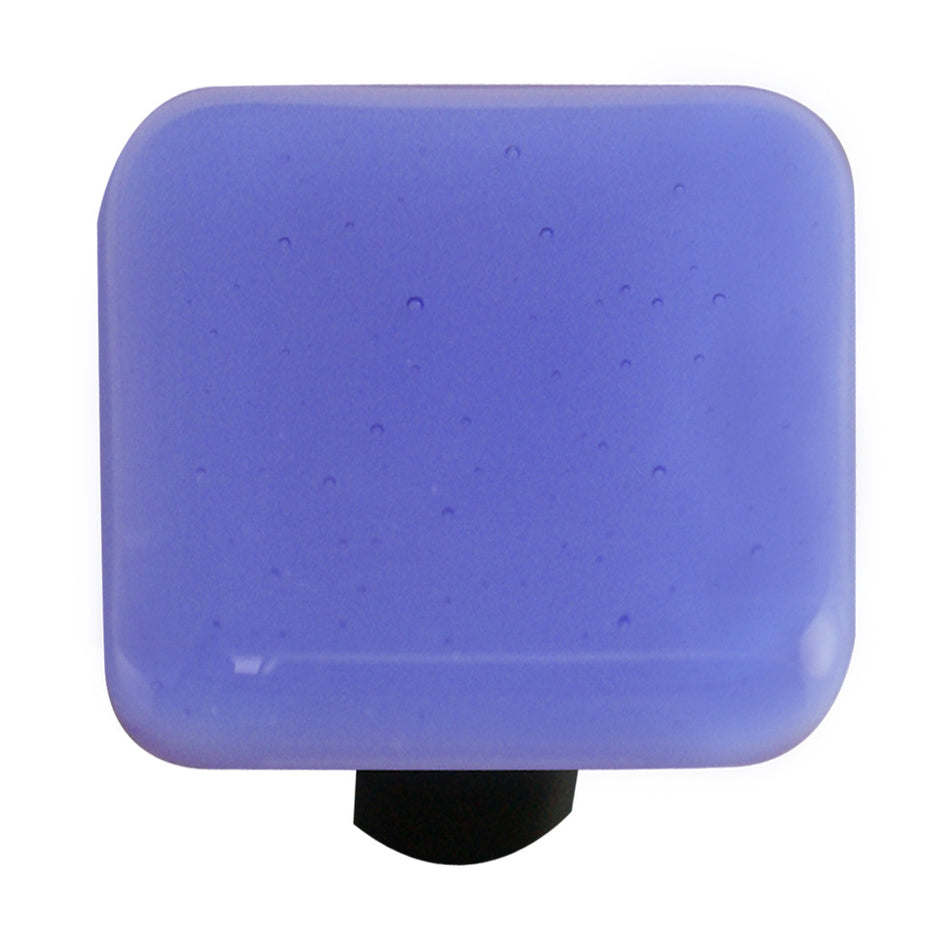 Aquila HK1028-KA: 1-1/2" Solid Square Cabinet Knob w/Aluminum Post - Light Sky Blue