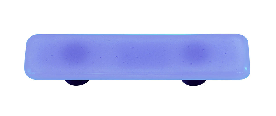 Aquila HK1028-PB: 3" cc Solid Rectangle Cabinet Pull w/Black Post - Light Sky Blue