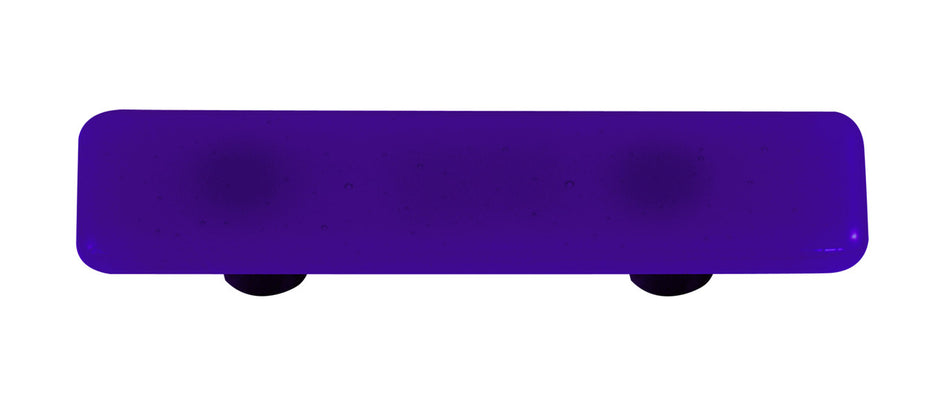 Aquila HK1031-PB: 3" cc Solid Rectangle Cabinet Pull w/Black Post - Deep Royal Blue