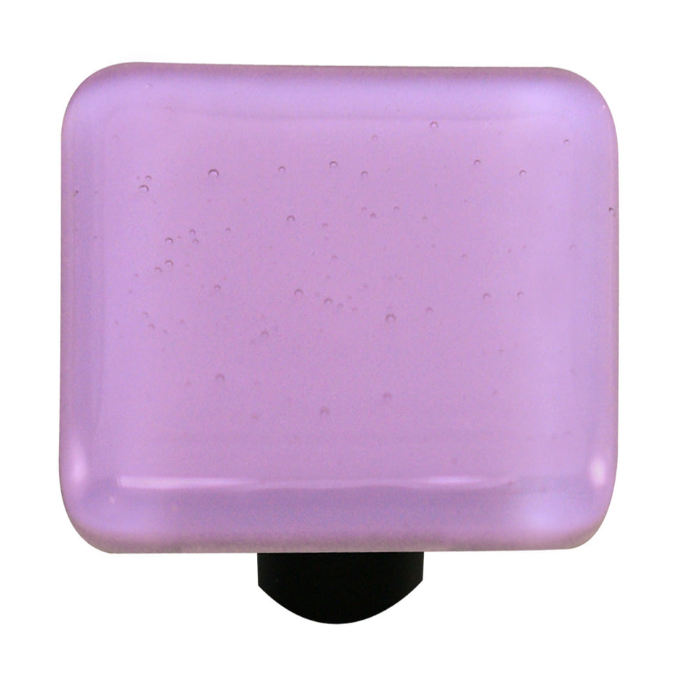 Aquila HK1034-KB: 1-1/2" Solid Square Cabinet Knob w/Black Post - Neo-Lavender