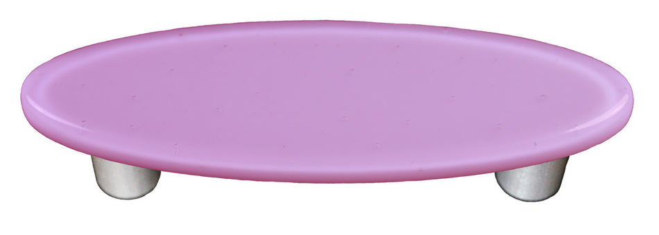 Aquila HK1034-POB: 3" cc Solid Oval Cabinet Pull w/Black Post - Neo-Lavender