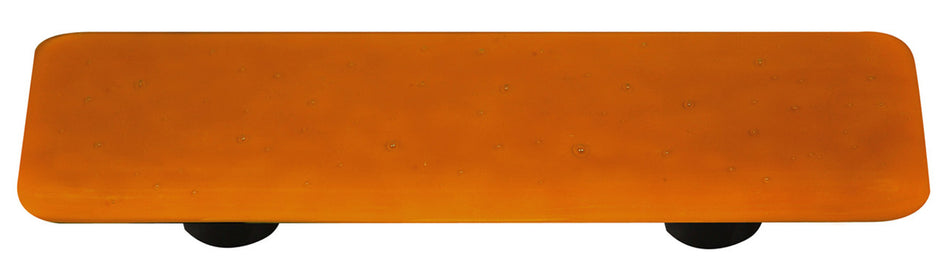 Aquila HK1044-PA: 3" cc Solid Rectangle Cabinet Pull w/Aluminum Post - Burnt Orange