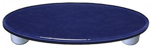 Aquila HK1047-POB: 3" cc Solid Oval Cabinet Pull w/Black Post - Indigo Blue