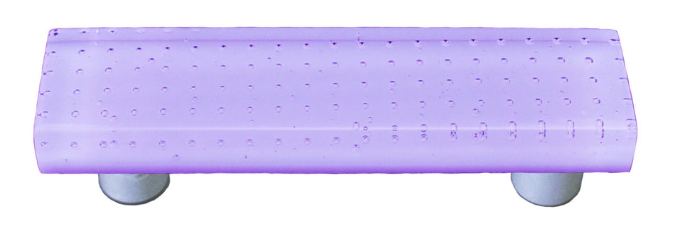 Aquila HK1210-PB: 3" cc Bubbles Rectangle Cabinet Pull w/Black Post - Neo-Lavender