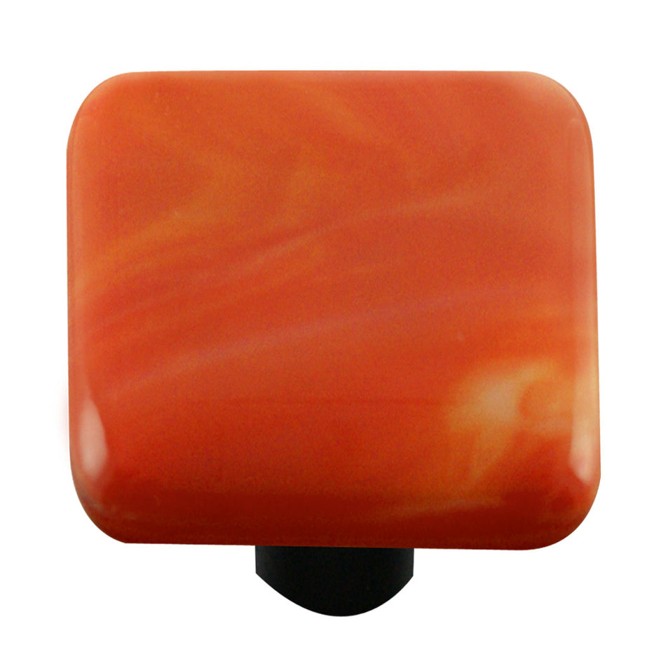 Aquila HK2002-KA: 1-1/2" Swirl Square Cabinet Knob w/Aluminum Post - Red White