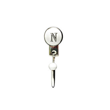 Buck Snort HK20212N-0100:  Letter N Single Wall Hook - Nickel