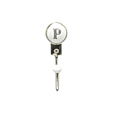 Buck Snort HK20212P-0100:  Letter P Single Wall Hook - Nickel