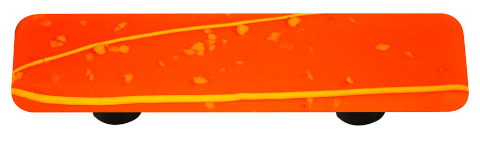 Aquila HK3104-PA: 3" cc Mardi Gras Rectangle Cabinet Pull w/Aluminum Post - Yellow/Orange
