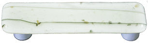 Aquila HK3119-PB: 3" cc Mardi Gras Rectangle Cabinet Pull w/Black Post - French Vanilla