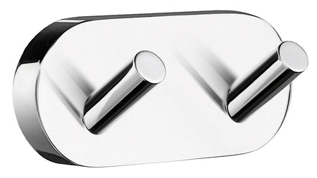 Smedbo HK356: 3-1/2" Home Double Wall Hook - Polished Chrome