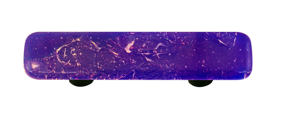 Aquila HK4001-PB: 3" cc Metals Rectangle Cabinet Pull w/Black Post - Cobalt Blue
