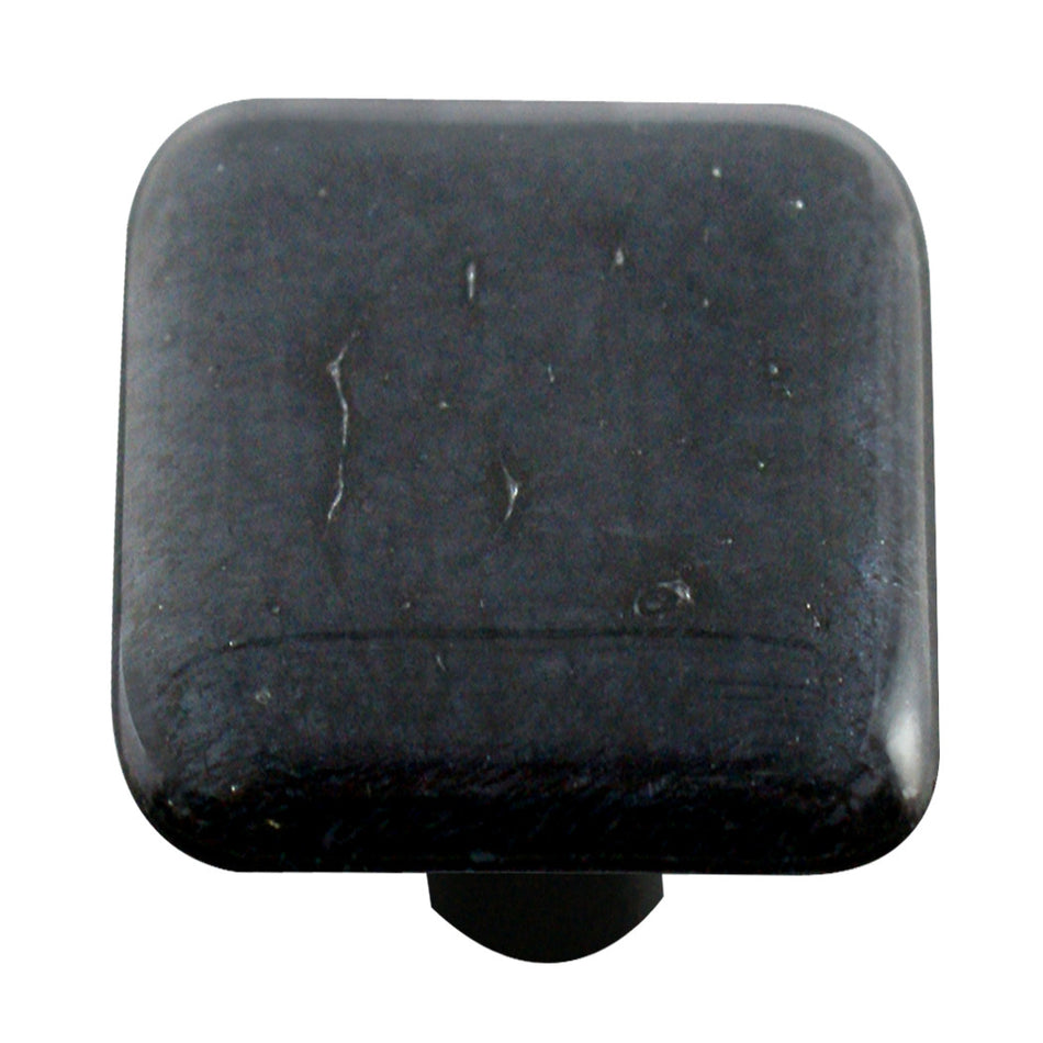 Aquila HK4006-KA: 1-1/2" Metals Square Cabinet Knob w/Aluminum Post - Silver Iridescent