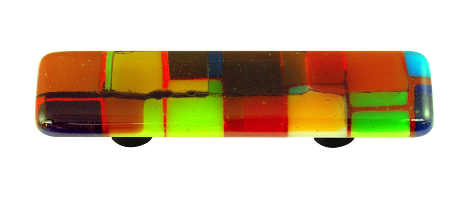 Aquila HK8000-PB: 3" cc Mosaic Rectangle Cabinet Pull w/Black Post - Multiple Color