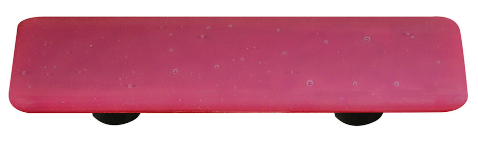 Aquila HK9050-PB: 3" cc Opaline Rectangle Cabinet Pull w/Black Post - Red