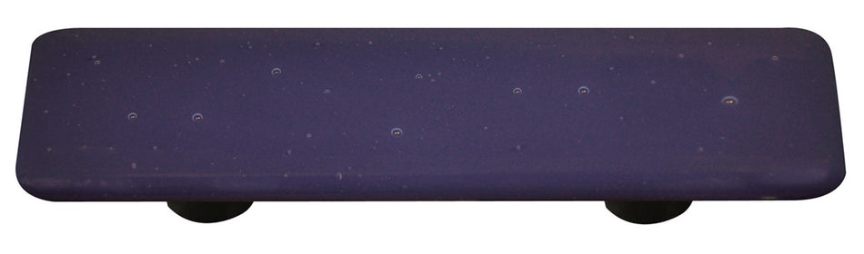 Aquila HK9055-PA: 3" cc Opaline Rectangle Cabinet Pull w/Aluminum Post - Black