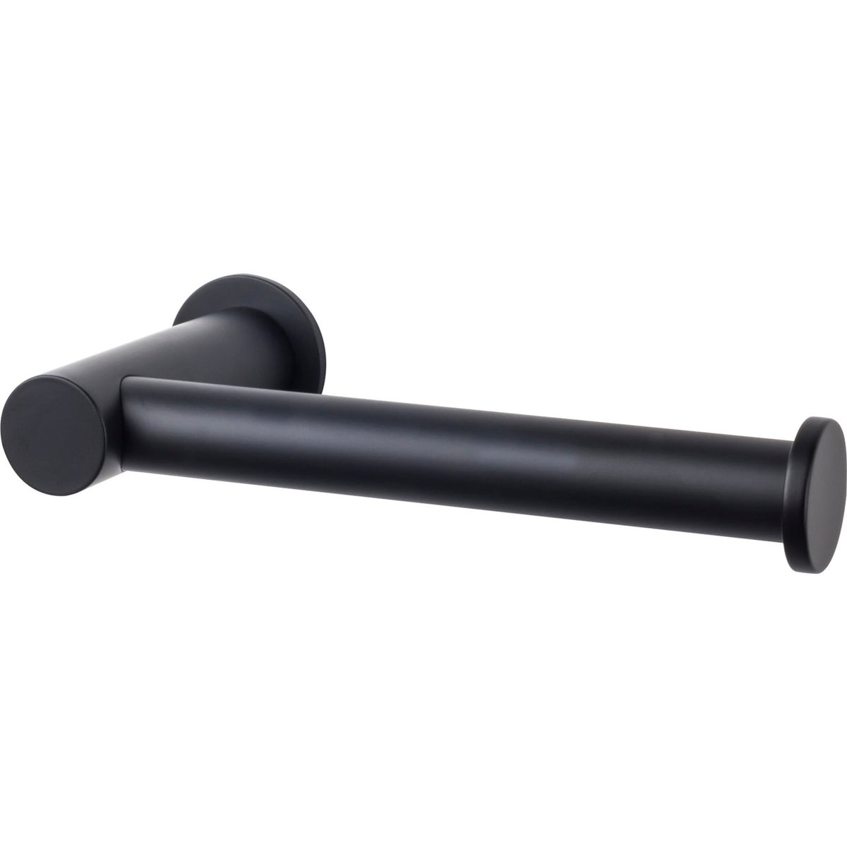 Top Knobs HOP4BLK: Hopewell Bath Single Arm Tissue Roll Holder - Flat Black
