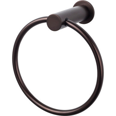 Top Knobs HOP5ORB: Hopewell Bath Towel Ring - Oil Rubbed Bronze