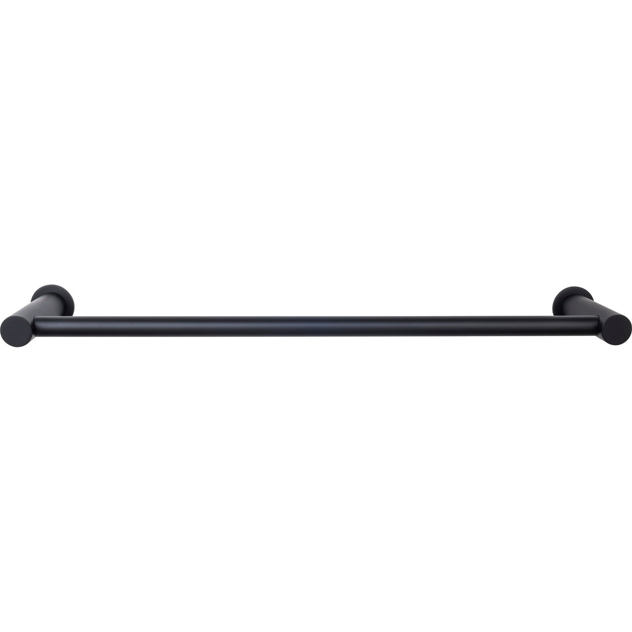 Top Knobs HOP8BLK: 24" cc Hopewell Bath Single Towel Bar - Flat Black