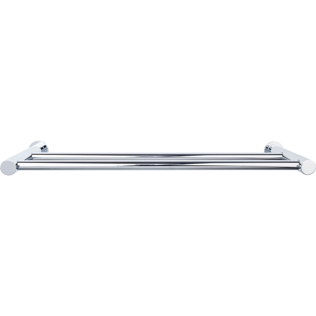Top Knobs HOP9PC: 24" cc Hopewell Bath Double Towel Bar - Polished Chrome