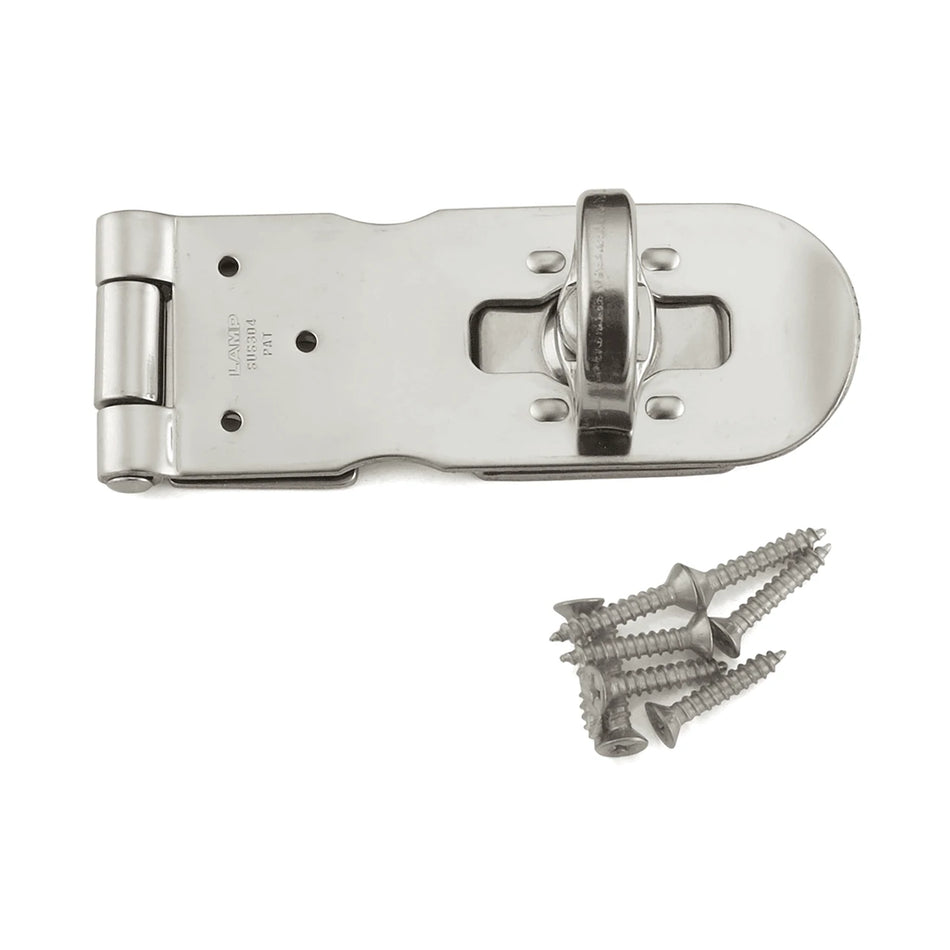 Sugatsune HP-100: 100mm Hasp w/Rotating Eye - Polished Stainless Steel