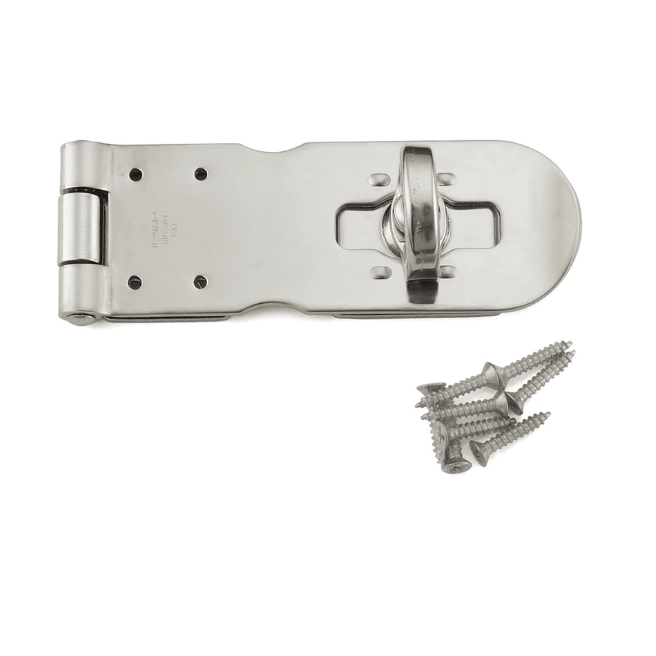 Sugatsune HP-120: 120mm Hasp w/Rotating Eye - Polished Stainless Steel