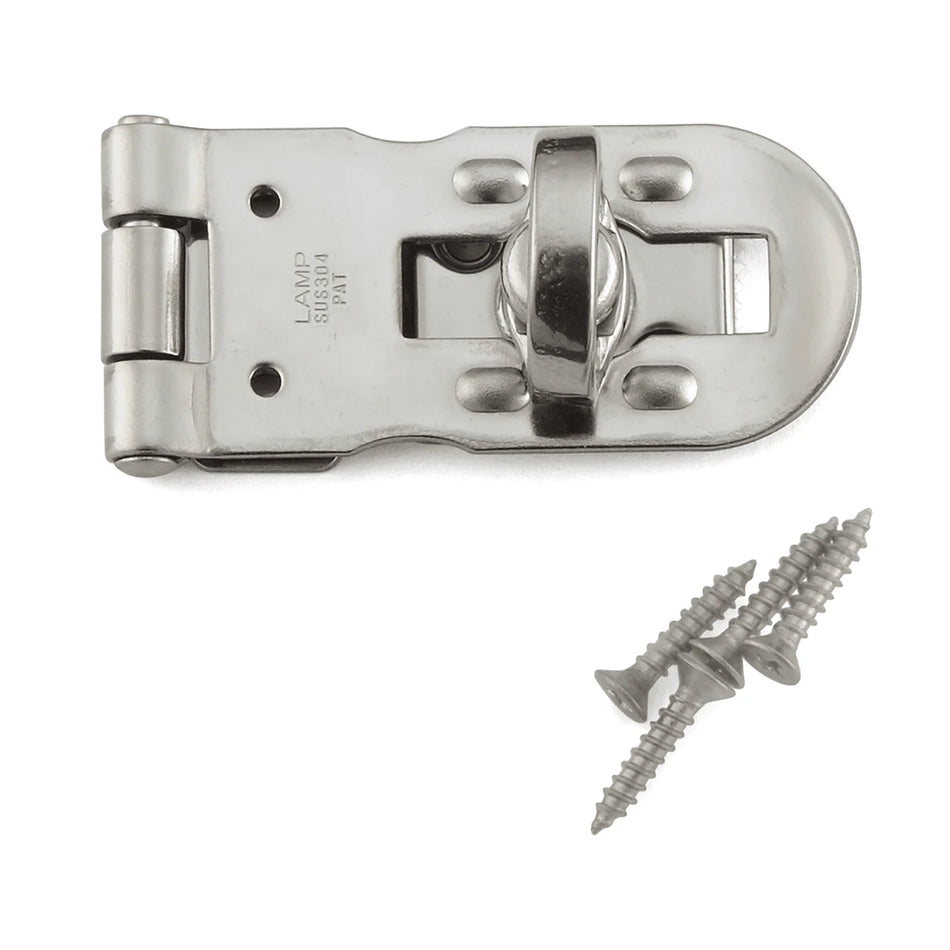 Sugatsune HP-50: 50mm Hasp w/Rotating Eye - Polished Stainless Steel