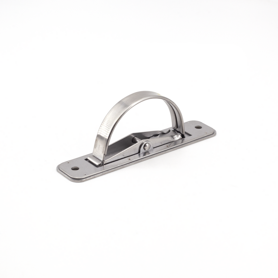 Sugatsune HR-110R: 110mm  Hatch Pull w/Radius Corners - Satin Stainless Steel