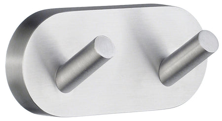 Smedbo HS356: 3-1/2" Home Double Wall Hook - Brushed Chrome