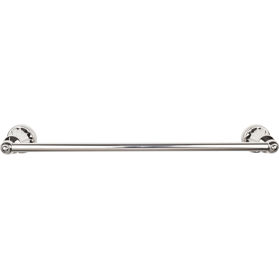 Top Knobs HUD10PN: 30" cc Hudson Bath Single Towel Bar - Polished Nickel