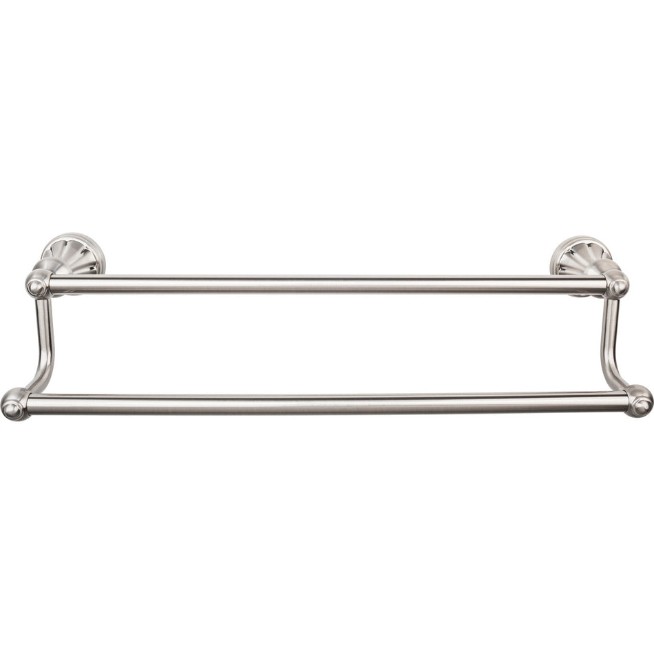 Top Knobs HUD11BSN: 30" cc Hudson Bath Double Towel Bar - Brushed Satin Nickel