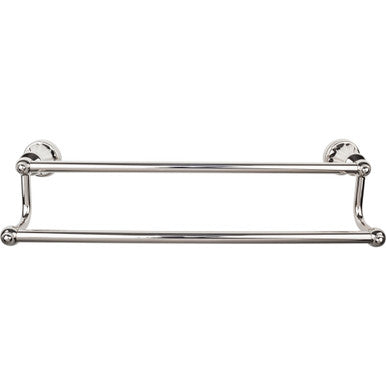 Top Knobs HUD11PN: 30" cc Hudson Bath Double Towel Bar - Polished Nickel