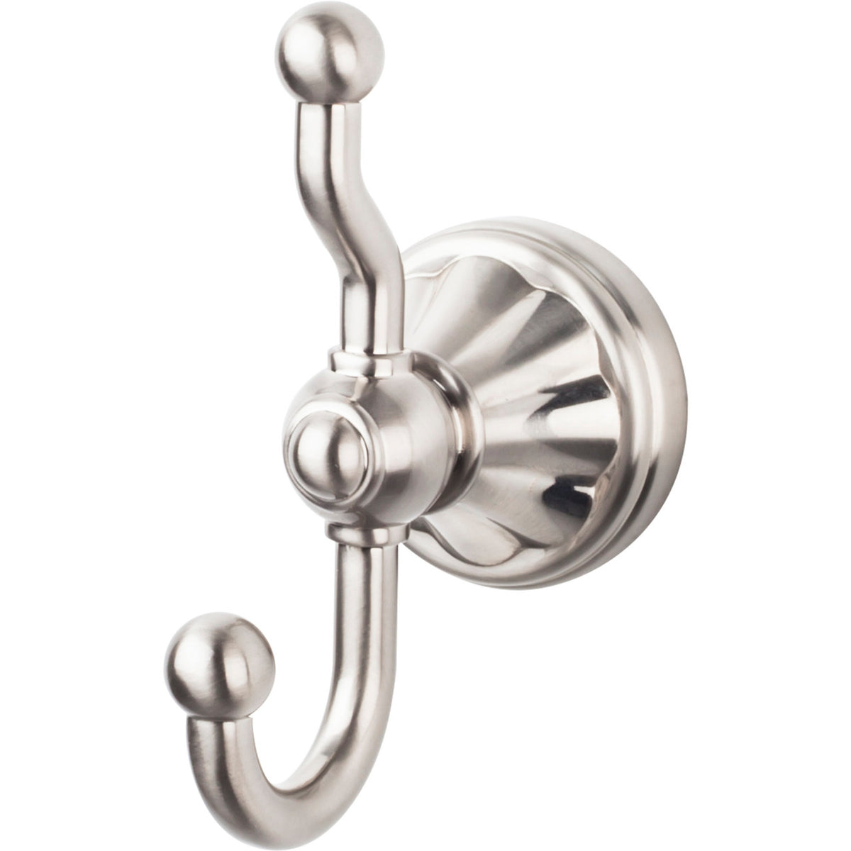 Top Knobs HUD2BSN: Hudson Bath Double Wall Hook - Brushed Satin Nickel