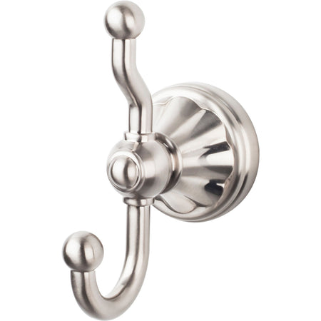 Top Knobs HUD2BSN: Hudson Bath Double Wall Hook - Brushed Satin Nickel
