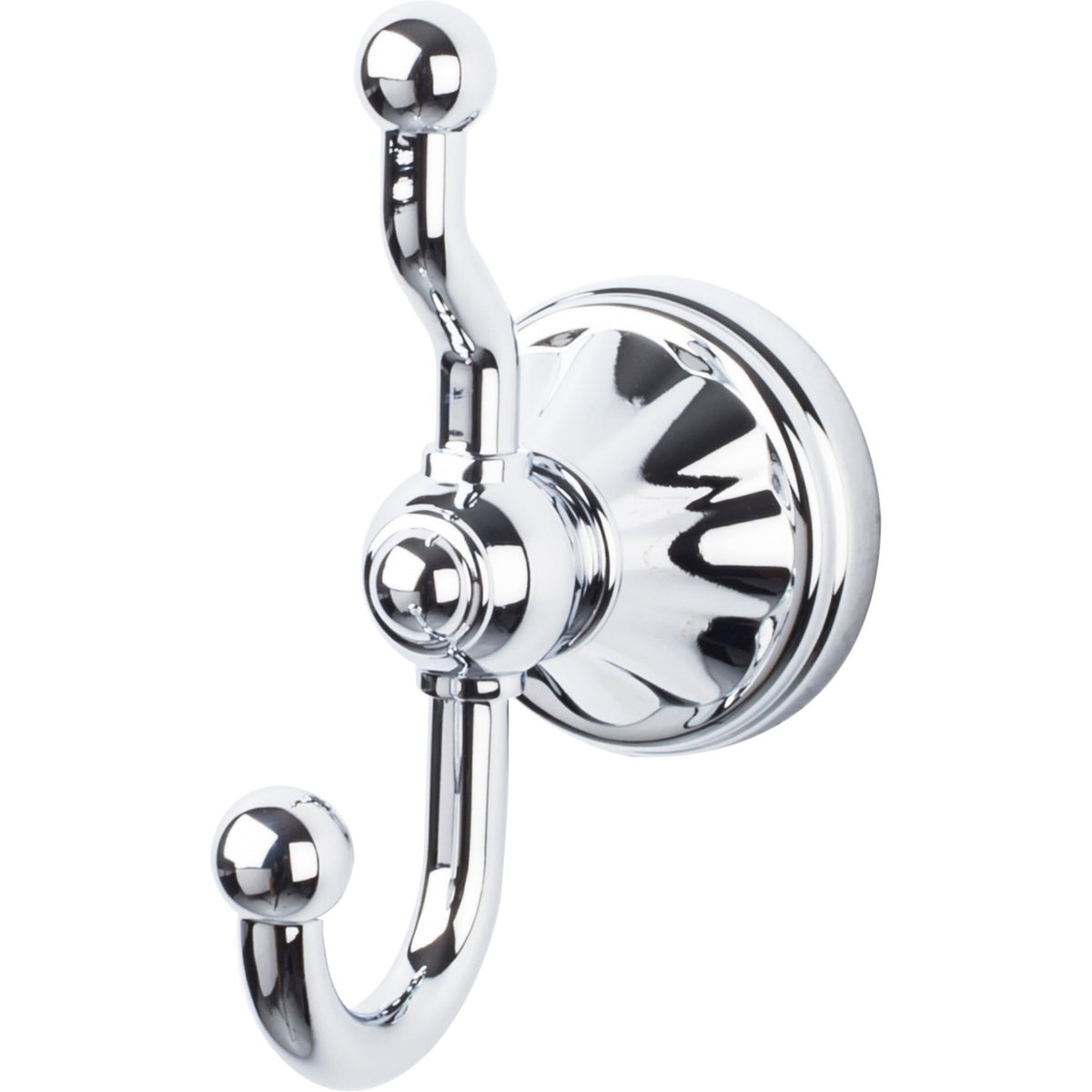 Top Knobs HUD2PC: Hudson Bath Double Wall Hook - Polished Chrome