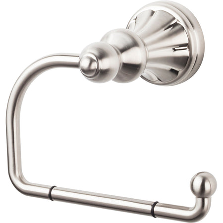 Top Knobs HUD4BSN: Hudson Bath Single Arm Tissue Roll Holder - Brushed Satin Nickel