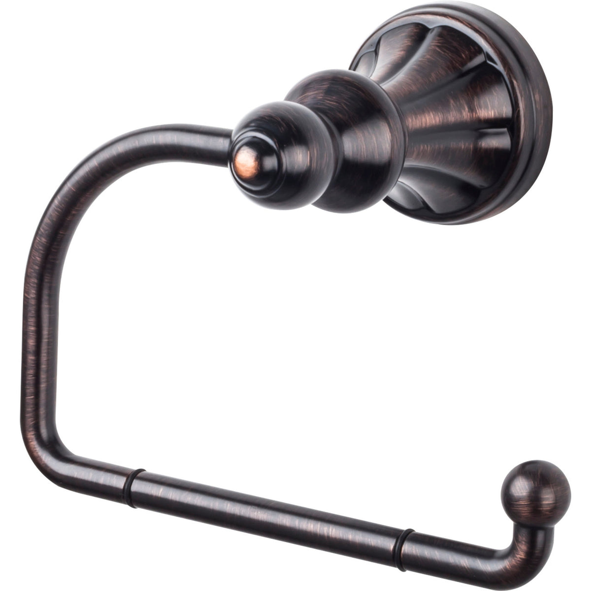 Top Knobs HUD4TB: Hudson Bath Single Arm Tissue Roll Holder - Tuscan Bronze