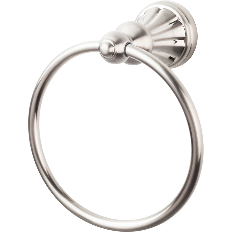 Top Knobs HUD5BSN: Hudson Bath Towel Ring - Brushed Satin Nickel