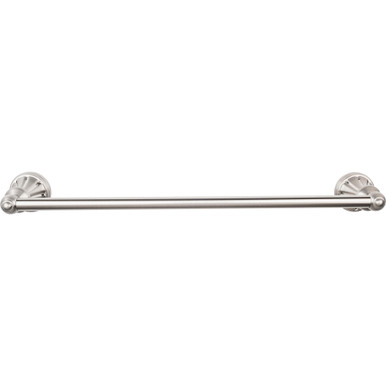 Top Knobs HUD6BSN: 18" cc Hudson Bath Single Towel Bar - Brushed Satin Nickel