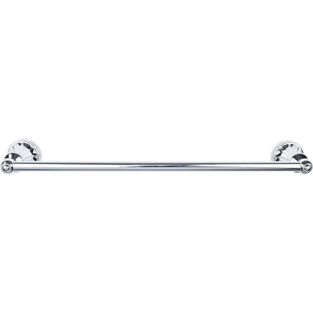 Top Knobs HUD6PC: 18" cc Hudson Bath Single Towel Bar - Polished Chrome