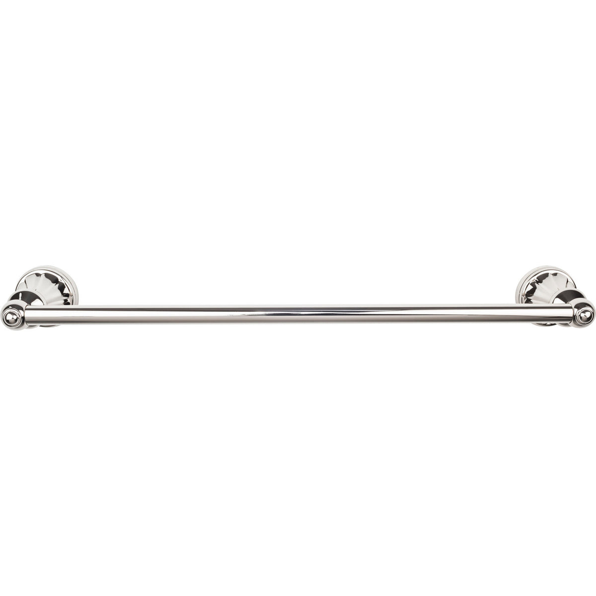 Top Knobs HUD6PN: 18" cc Hudson Bath Single Towel Bar - Polished Nickel