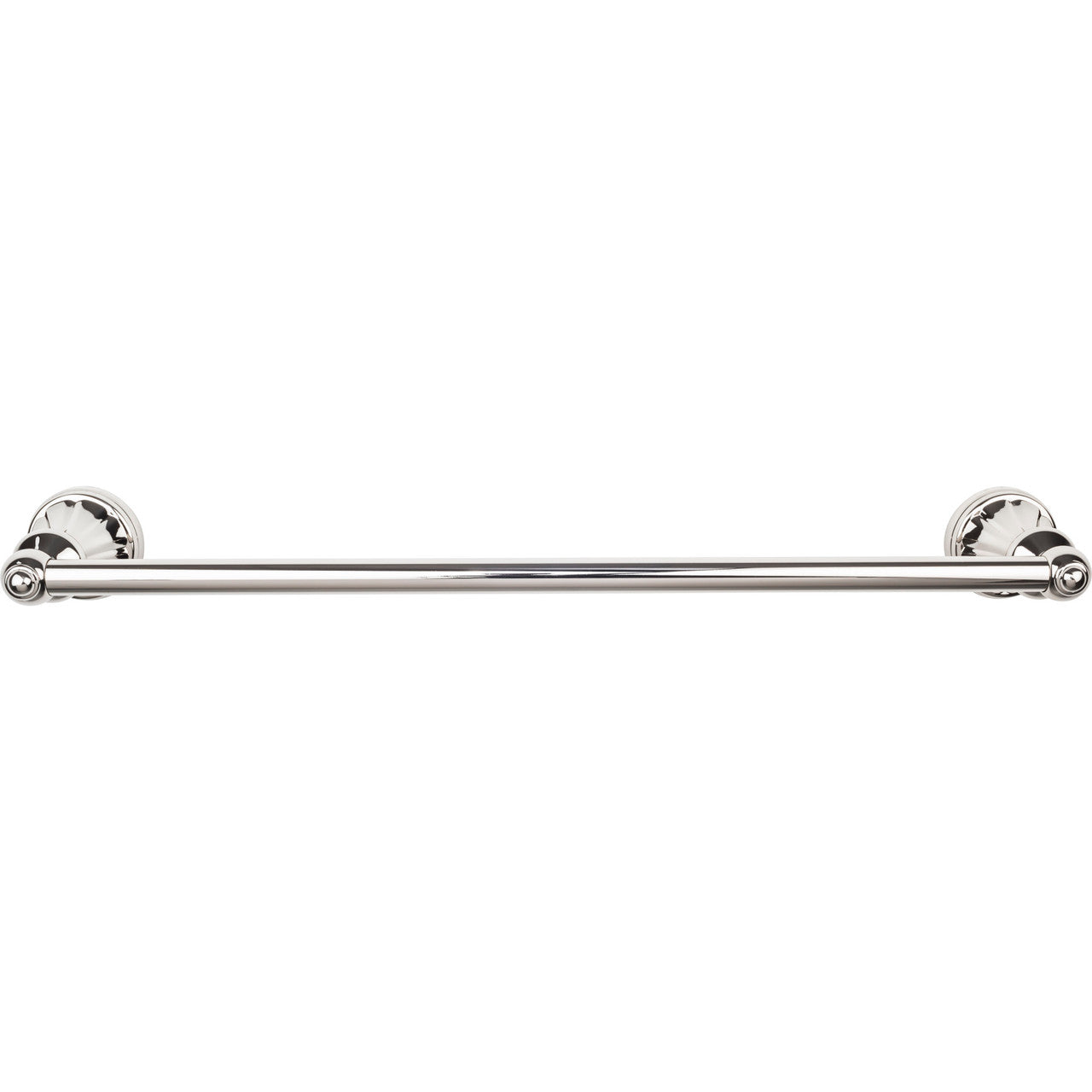 Top Knobs HUD6PN: 18" cc Hudson Bath Single Towel Bar - Polished Nickel