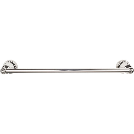 Top Knobs HUD6PN: 18" cc Hudson Bath Single Towel Bar - Polished Nickel