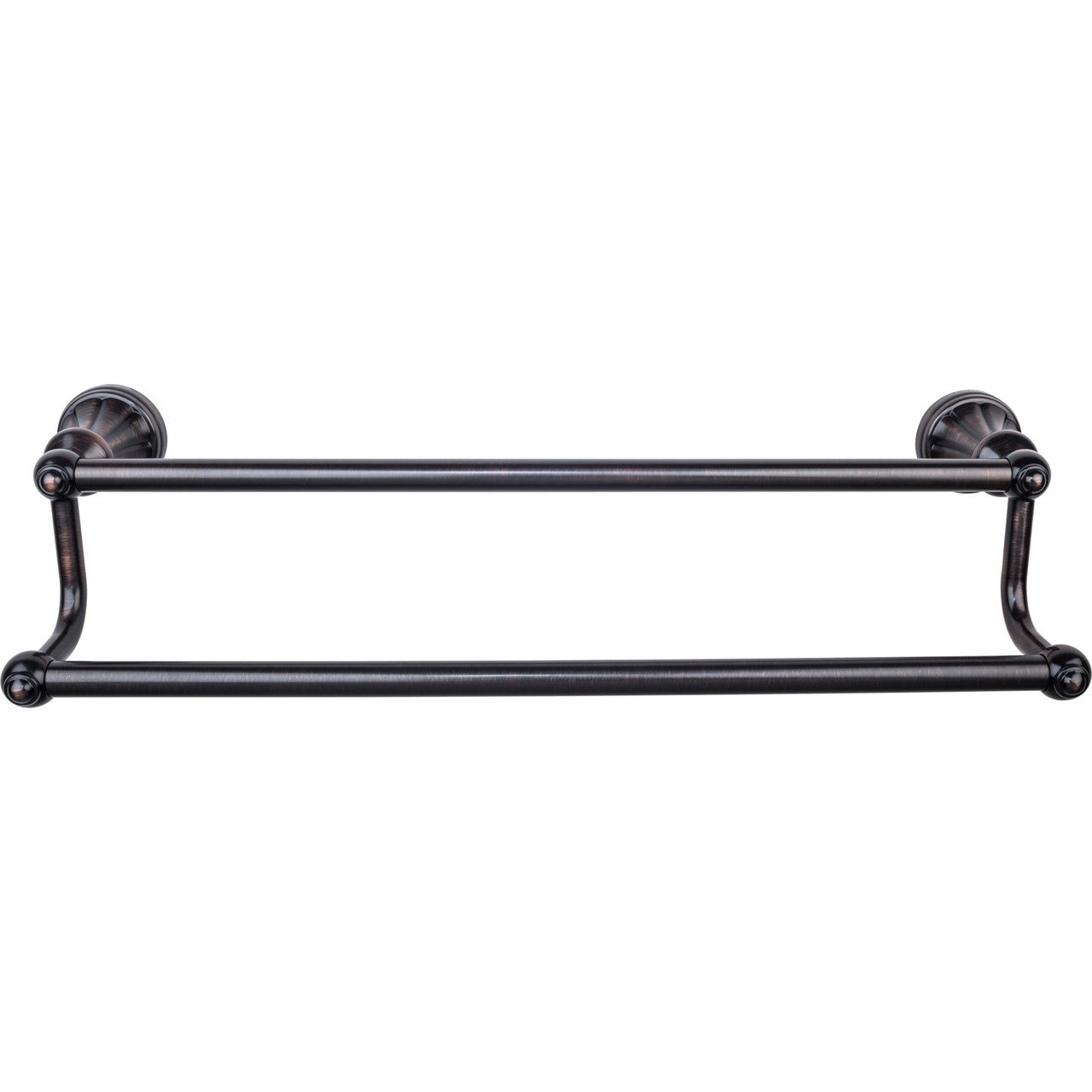 Top Knobs HUD7TB: 18" cc Hudson Bath Double Towel Bar - Tuscan Bronze