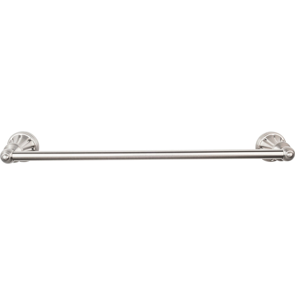 Top Knobs HUD8BSN: 24" cc Hudson Bath Single Towel Bar - Brushed Satin Nickel