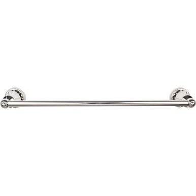 Top Knobs HUD8PN: 24" cc Hudson Bath Single Towel Bar - Polished Nickel
