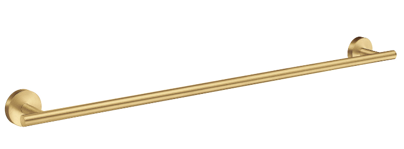 Smedbo HV3464: Home Single Towel Rail - Brushed Brass