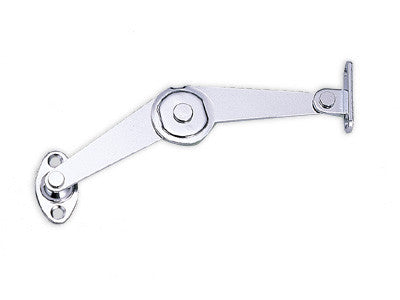 Sugatsune S-23L: 104mm Lid Stay w/Catch (left) - Polished Chrome